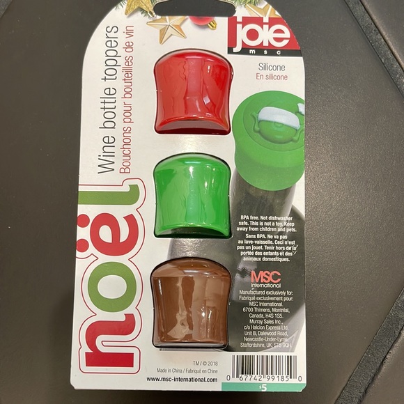 ☀️ 3/$15 ☀️ NWT Wine bottle toppers - Picture 2 of 3
